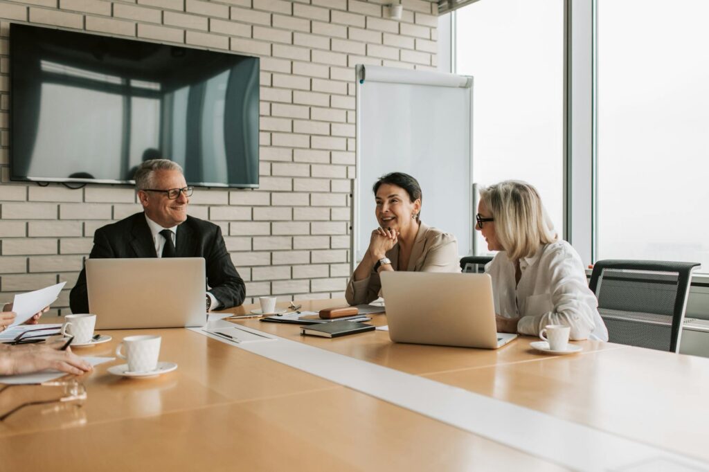 people having a meeting